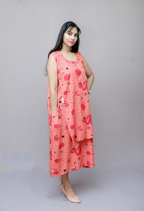 Trendy Maternity Wear Dress with Nursing Cover Flap  - 44