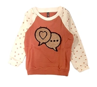 Tracking Set For Girls Sequence Work - Apricot, Cotton LOOPKNIT, 5-6 Y