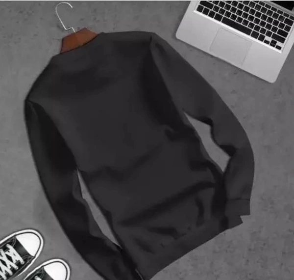 Sweatshirt For Mens  - Black, Polyster, S