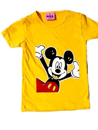 Girls top pajama set | clothing set - 1-2 yrs, Cotton Bio Wash, Bright Sun