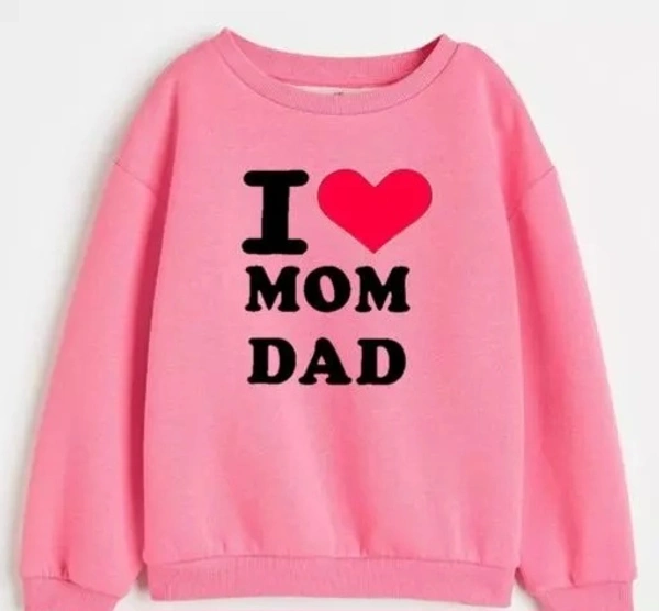 Trendy Sweatshirt For Girls - Orchid, Cotton, 13-14 Yrs