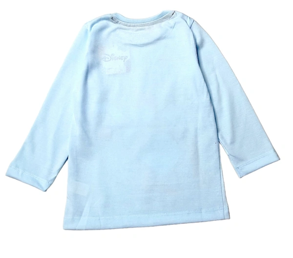 Kids Tshirt Super Soft Cotton Cartoon Print - Cyan Aqua, Cotton, 5-6 Yrs