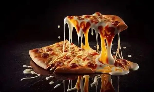 Double cheese pizza 