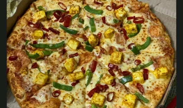 Vegetable Paneer Cheese Pizza 