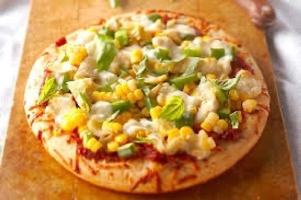 Vegetables Sweet Corn Cheese Pizza 