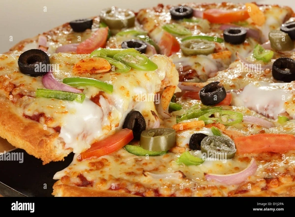  vegetable cheese pizza 