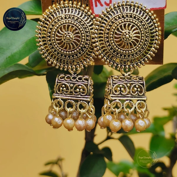 Earrings With Jhumka  - Antique 
