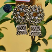 Earrings With Jhumka  - Antique 