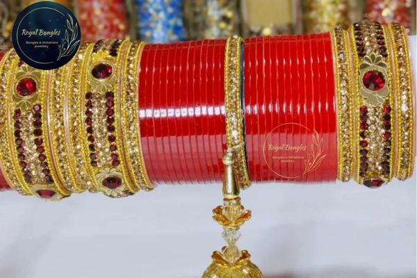 Beautiful Bridal Chuda - Mehroon , 2-6