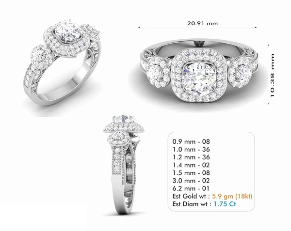 R-6564 - 3DM, STL, 1JPG / No Changes Applicable / Files send via emails or Wetransfer Only.