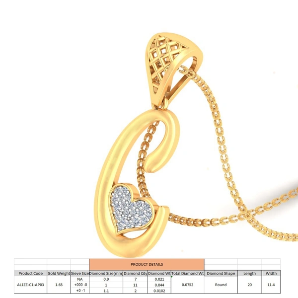 AL1ZE-C1-AP03 - 3DM, STL, 1JPG / No Changes Applicable / Files send via emails or Wetransfer Only.