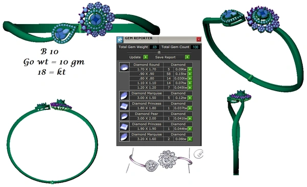 B 10 - 3DM, STL, 1JPG / No Changes Applicable / Files send via emails or Wetransfer Only.