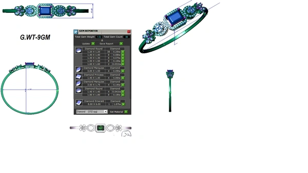 B 1 - 3DM, STL, 1JPG / No Changes Applicable / Files send via emails or Wetransfer Only.
