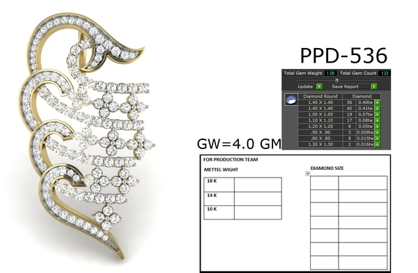 PPD-536 - 3DM, STL, 1JPG / No Changes Applicable / Files send via emails or Wetransfer Only.