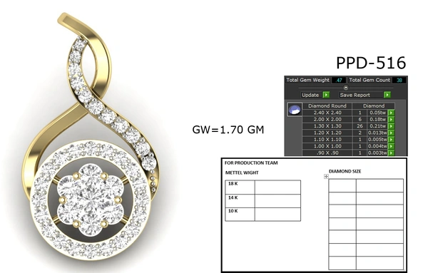 PPD-516 - 3DM, STL, 1JPG / No Changes Applicable / Files send via emails or Wetransfer Only.