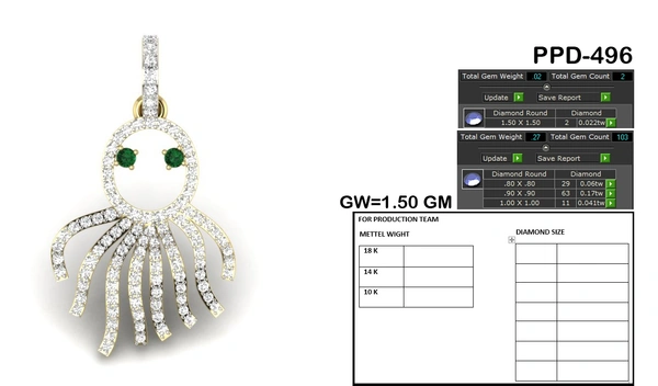 PPD-496 - 3DM, STL, 1JPG / No Changes Applicable / Files send via emails or Wetransfer Only.