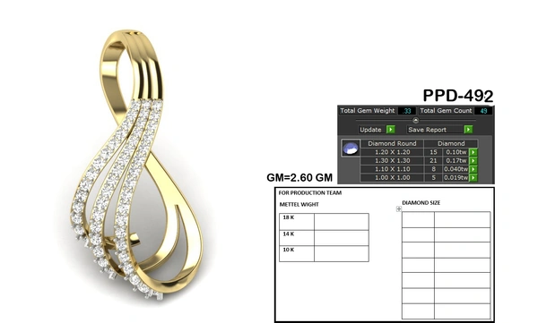 PPD-492 - 3DM, STL, 1JPG / No Changes Applicable / Files send via emails or Wetransfer Only.