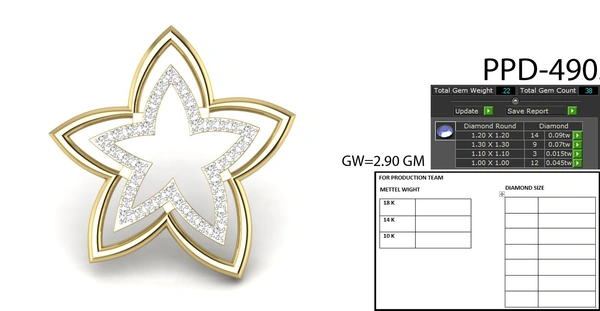 PPD-490 - 3DM, STL, 1JPG / No Changes Applicable / Files send via emails or Wetransfer Only.