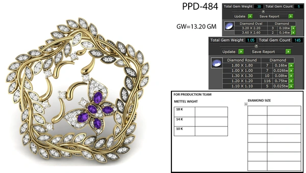PPD-484 - 3DM, STL, 1JPG / No Changes Applicable / Files send via emails or Wetransfer Only.
