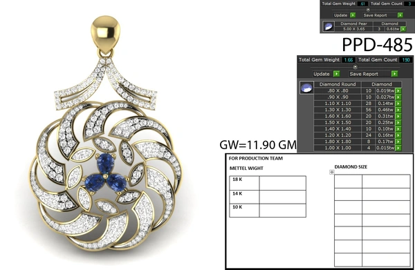 PPD-485 - 3DM, STL, 1JPG / No Changes Applicable / Files send via emails or Wetransfer Only.