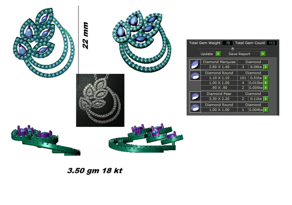 DPAND60 - 3DM, STL, 1JPG / No Changes Applicable / Files send via emails or Wetransfer Only.
