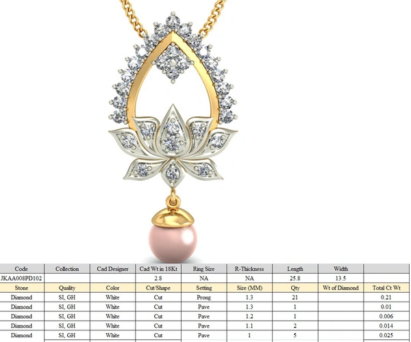 JKAA008PD102 - 3DM, STL, 1JPG / No Changes Applicable / Files send via emails or Wetransfer Only.
