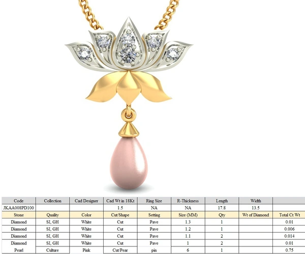 JKAA008PD100 - 3DM, STL, 1JPG / No Changes Applicable / Files send via emails or Wetransfer Only.