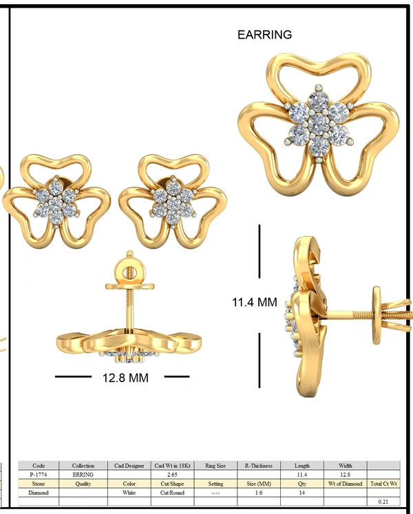 PE-1774ER - 3DM, STL, 1JPG / No Changes Applicable / Files send via emails or Wetransfer Only.