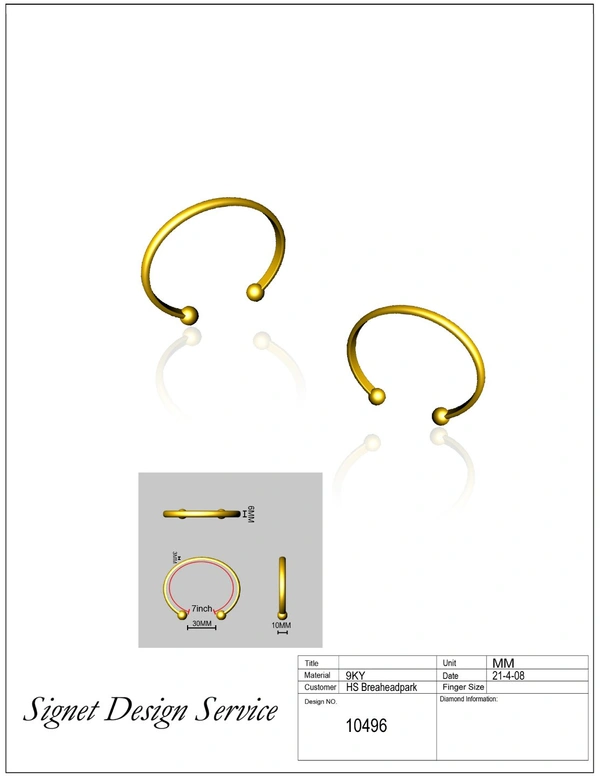 10496 - 3DM, STL, 1JPG / No Changes Applicable / Files send via emails or Wetransfer Only.
