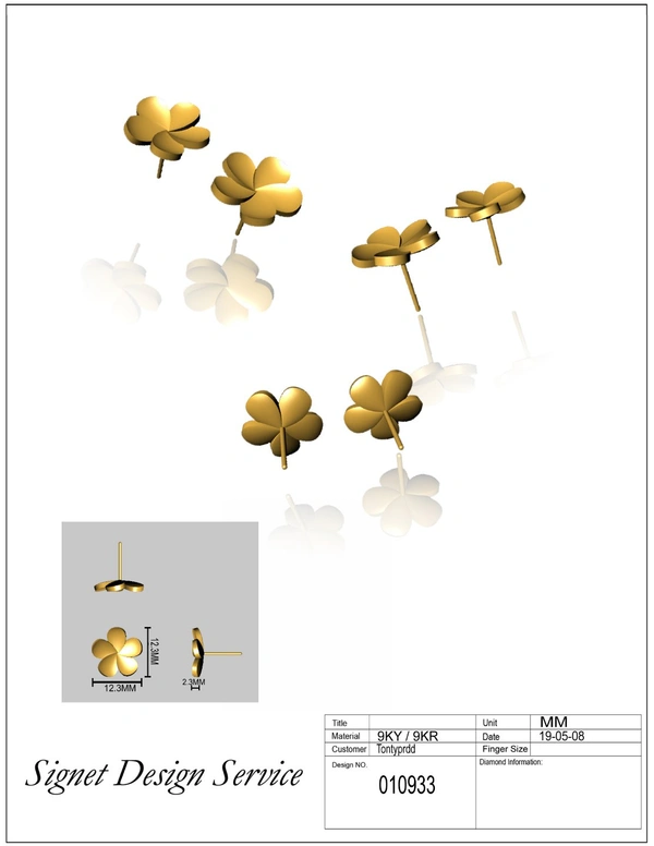 010933 - 3DM, STL, 1JPG / No Changes Applicable / Files send via emails or Wetransfer Only.