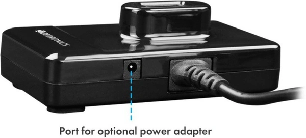 Zebronics 100HB High Speed 4 Port USB Hub - Black