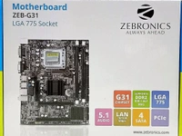 Zebronics ZEB-G31 Motherboard - Zebronics Socket-LGA775 - Black