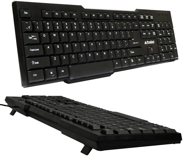 Prodot Wired Usb Standard  Multi Device Keyboard (Black) 