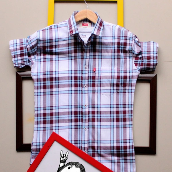 Original Quality  Full sleeves check shirts - L