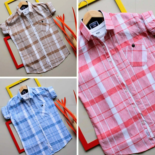 High QUALITY  Full sleeves 100% cotton SHIRTS - PINK, M