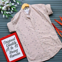 Being Human.🅿️  SHIRTS High QUALITY  Full sleeves 100% cotton SHIRTS - Light pink, M-38