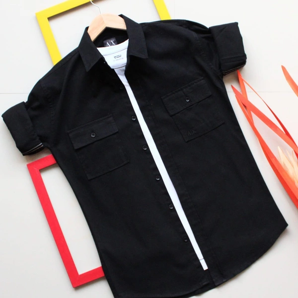Armani Exchange Rfd cargo 🅿️ SHIRTSOriginal QUALITY  Full sleeves CARGO SHIRTS - L