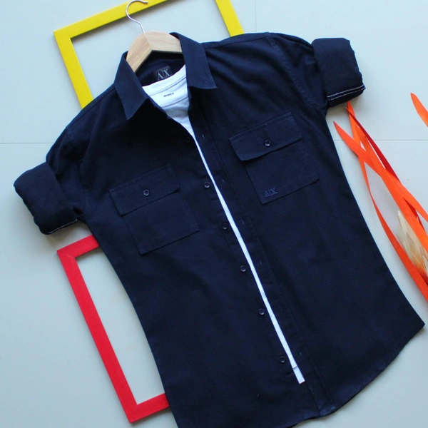 Armani Exchange Rfd cargo 🅿️ SHIRTSOriginal QUALITY  Full sleeves CARGO SHIRTS - M