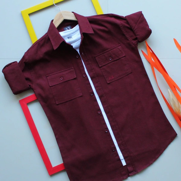 Armani Exchange Rfd cargo 🅿️ SHIRTSOriginal QUALITY  Full sleeves CARGO SHIRTS - L