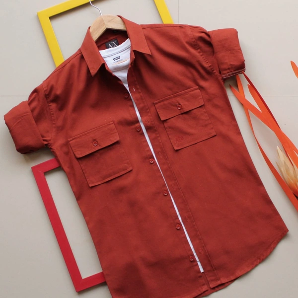 Armani Exchange Rfd cargo 🅿️ SHIRTSOriginal QUALITY  Full sleeves CARGO SHIRTS - L