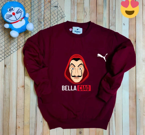 🎀 BELLA CHIO PUMA EDITION  SWEATSHIRT🎀 - MAROON, XL