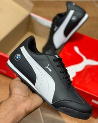 PUMA BMW MENS SPORTS SHOES - WHITE & BLACK, 8