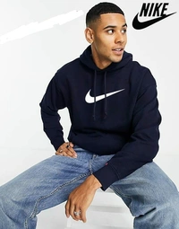 🎀 NIKE SPORTSWEAR CLUB HODDIE 🎀 - BLUE, L