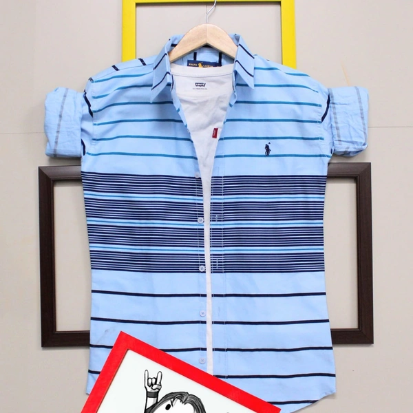Ralph Lauren®️ SHIRTSOriginal Quality  Full sleeves 100% cotton shirts - WHITE, S 
