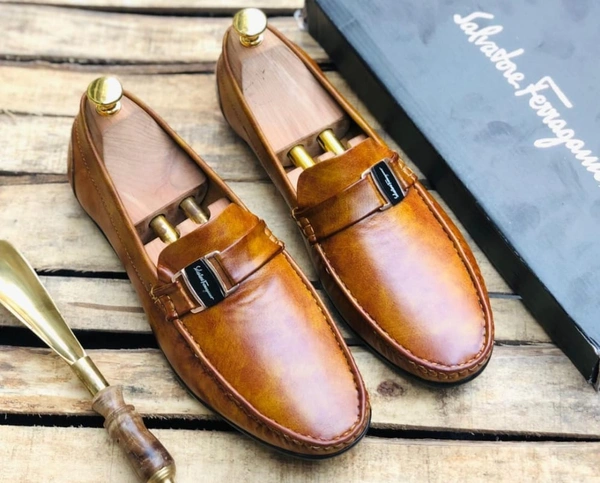 🎀MEN FORMAL SHOES LEATHER LUXURY FASHION🎀 - DARK BROWN, 9