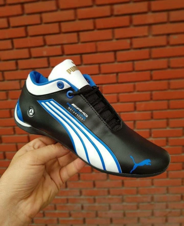 PUMA PREMIUM QUALITY MEN SHOES  - BLACK & BLUE, 7