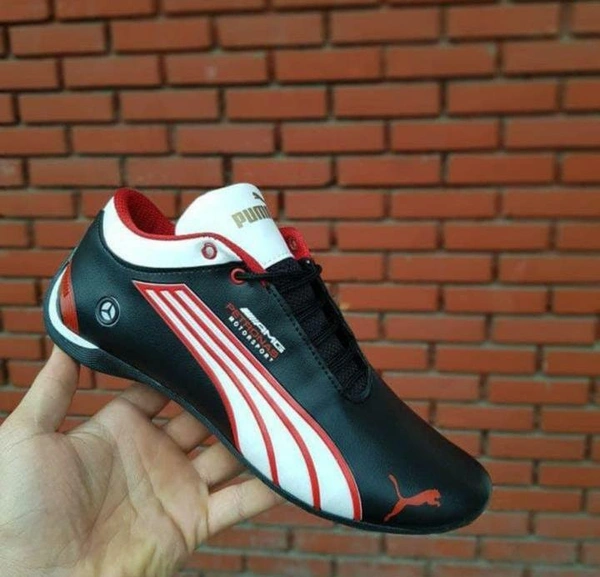 PUMA PREMIUM QUALITY MEN SHOES  - BLACK & RED, 8