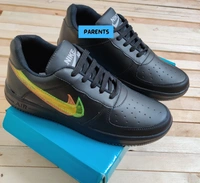 NIKE AIR FORCE 1 MEN SHOES ✓ - BLACK, 8