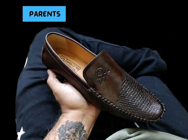 LOAFER SHOES FOR MEN - DARK BROWN, 7
