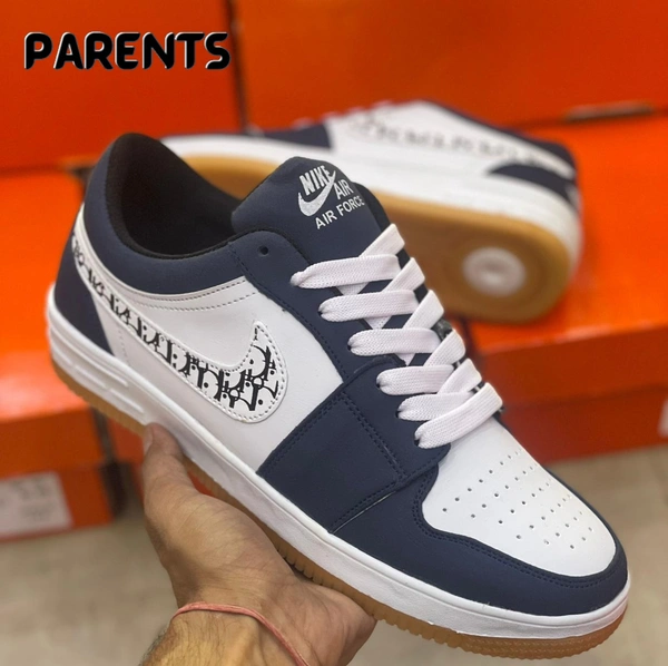 NIKE AIR CASUAL SHOES 7A  QUALITY - WHITE & BLUE, 8